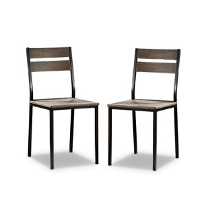 Furniture Of America Lansdowne Side Chairs (Set of 2) - Brown