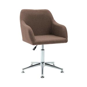 vidaXL Swivel Office Chair Fabric - Brown