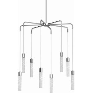 Volume Lighting Tristen Led 8-Light Chandelier - Chrome