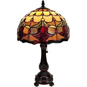 Amora Lighting Tiffany Style Tulips Table Lamp - Multi