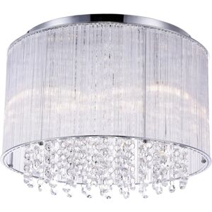 Cwi Lighting Spring Morning 6 Light Flush Mount - Chrome