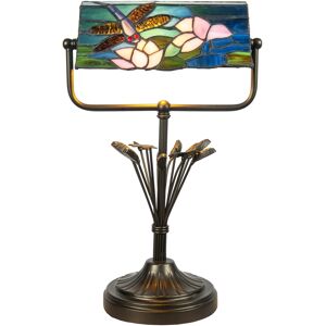 Dale Tiffany Dragonfly Bankers Accent Lamp - Blue