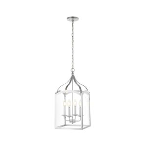 Jonathan Y Ruth 4-light Traditional Classic Lantern Led Pendant - Silver-Tone