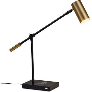 Adesso Collette Led Desk Lamp with Wireless Air Charger & Usb Port - Black