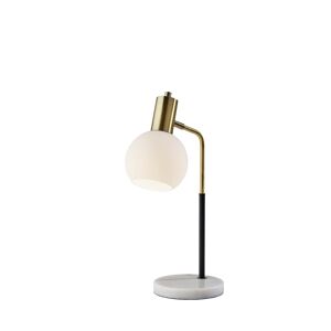 Adesso Corbin Desk Lamp - Black Antique-like Brass