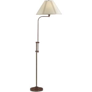 Cal Lighting Torres Floor Lamp with Adjustable Pole - Russet