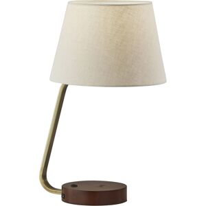 Adesso Louie Charge Table Lamp - Brass