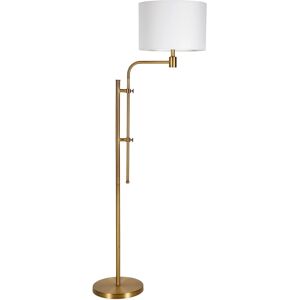 Hudson & Canal Polly Height-Adjustable Floor Lamp - Gold-Tone