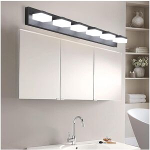 Simplie Fun Modern 6-Light Black Led Vanity Mirror Light Fixture For Bathrooms And Makeup Tables - Black