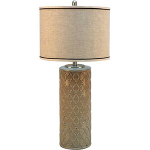 Jeco Ceramic Table Lamp - Grey