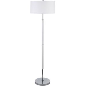 Hudson & Canal Simone 2-Bulb Floor Lamp - Silver-Tone