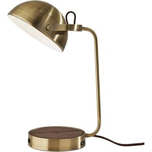 Adesso Brooks Desk Lamp - Antique-like Brass