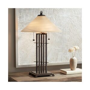 Franklin Iron Works Metro Collection Planes 'n' Posts Mission Rustic Accent Table Lamp 23.5