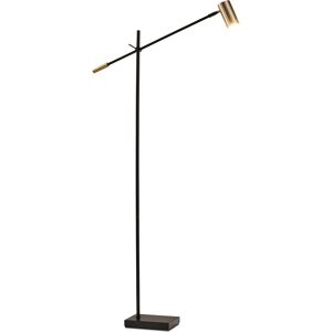 Adesso Collette Charge Led Floor Lamp - Black