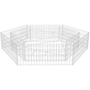 vidaXL Hexagonal Gabion Raised Bed 78.7