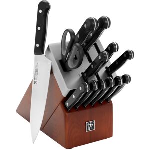 J.a. Henckels Solution 14-Piece Self-Sharpening Knife Block Set - Brown