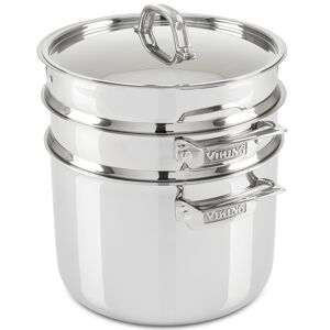 Viking 8-Qt. 3-Ply Multi Cooker with Pasta Pot Steamer Insert - Stainless Steel