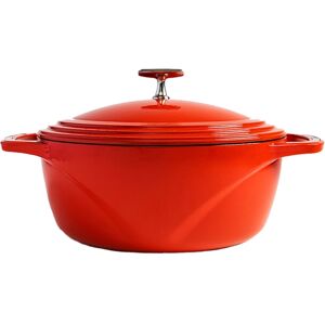 Lodge Cast Iron Lodge Enameled Cast Iron 6 Quart Dutch Oven - Red