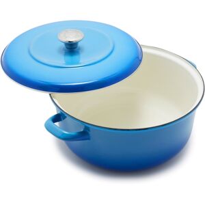 Merten & Storck Enameled Iron 7-Quart 1873 Dutch Oven - Azure Blue