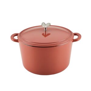 Ayesha Curry Enamelled Cast Iron 6 Quart Dutch Oven with Lid - Redwood Red