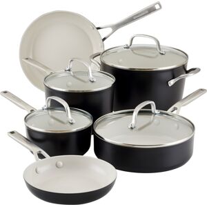 KitchenAid Hard Anodized Ceramic Nonstick 10 Piece Set - Black Matte