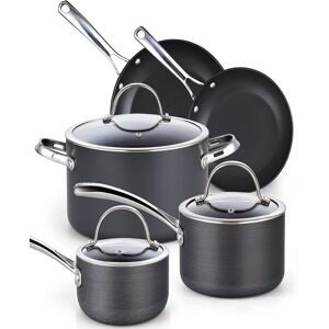 Cooks Standard 8-Piece Nonstick Hard Anodized Cookware Set,Black - Black