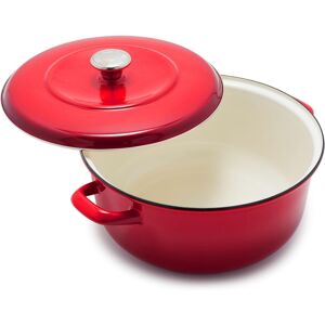 Merten & Storck Enameled Iron 5.3-Quart 1873 Dutch Oven - Foundry Red