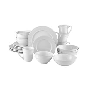 over&back Highline 20Pc Dinnerware Set - White
