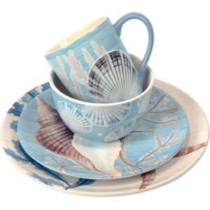 Certified International Beyond the Shore 16Pc Dinnerware Set, Service for 4 - Miscellaneous