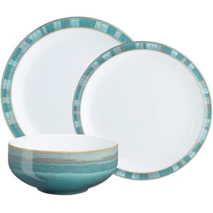 Denby Azure Coast 12 Piece Dinnerware Set - Turquoise