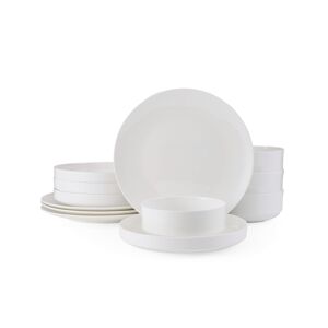 Mikasa Macie Dinnerware Set, 12 Piece - White