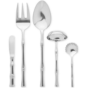 Ricci Argentieri Ricci Bamboo 5-Piece Hostess Set - Silver