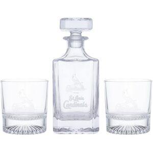 Memory Company St. Louis Cardinals Decanter and Two Rocks Glasses Set - Clear