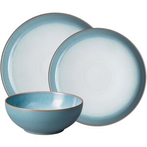 Denby Azure Haze Coupe 12 Piece Dinnerware Set - Turquoise