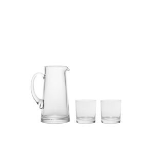 Kosta Boda Limelight Crystal 3 Piece Gift Set with Pitcher and 2 Dof Glasses - Clear