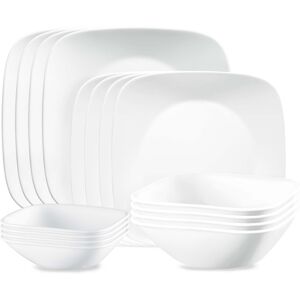 Corelle Vivid White 16 Pc. Dinnerware Set, Service for 4 - White