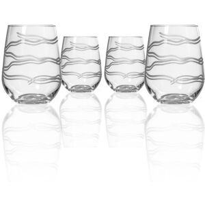 Rolf Glass Good Vibrations Stemless 17Oz - Set Of 4 Glasses