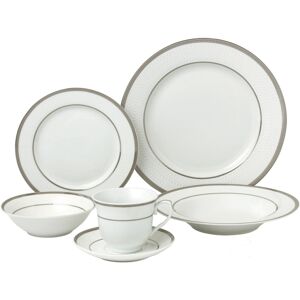 Lorren Home Trends Ashley 24-Pc. Dinnerware Set, Service for 4 - Gold