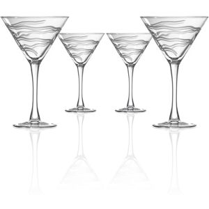 Rolf Glass Good Vibrations Martini 10Oz - Set Of 4 Glasses