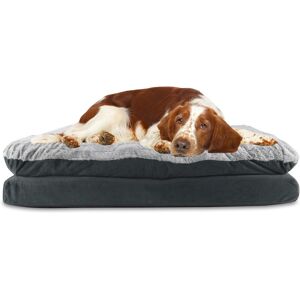 Arlee Home Fashions Arlee Pillow Topper Rectangle Pet Dog Bed - Gray