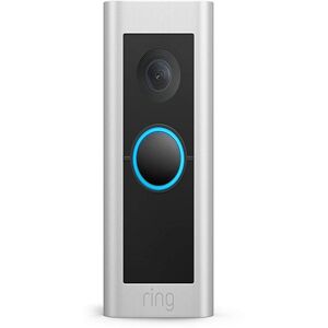 ring Wired Doorbell Pro 2 in Satin Nickel - Silver