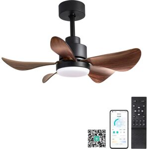 Simplie Fun 28 lnch Ceiling Fan with Lights Remote Control,Small Ceiling Fan Flush Mount, 5 Reversible Blades, Low Profile Ceiling Fan 6 Speeds 3 Colo