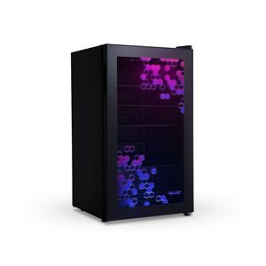 Newair Prismatic Series 126 Can Beverage Refrigerator with Rgb HexaColor Led Lights, Mini Fridge for Gaming, Game Room, Party Festive Holiday Fridge w