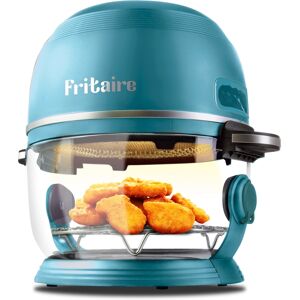 Fritaire Self Cleaning Glass Bowl Air Fryer Set, 4 Piece- Midnight - Sage