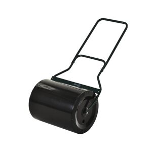 Outsunny Heavy Duty Garden Lawn Weighted Roller to Flatten Ground, Steel Build - Black