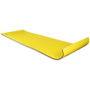 Costway 3 Layer Floating Water Pad Foam Mat Water Recreation Relaxing Tear-resistant 18' x 6' - Yellow