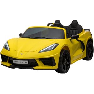 Freddo Chevrolet Corvette C8 24V Ride On - Yellow