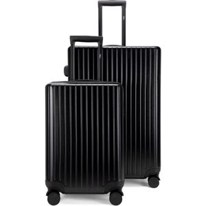 Miami CarryOn Ocean 2 Piece Polycarbonate Spinner Luggage Set - Black