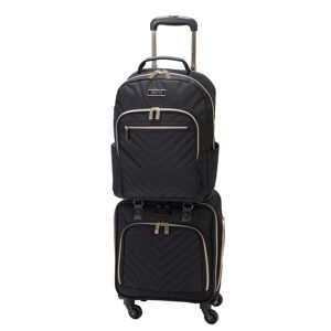 Kenneth Cole Reaction Chelsea Softside Chevron 2pc Carry-On Underseater Luggage + Matching 15