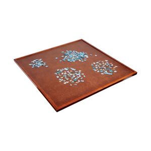 Jumbl 1500pc Spinner Puzzle Board, 360° Rotation Jigsaw Puzzle Table - Brown